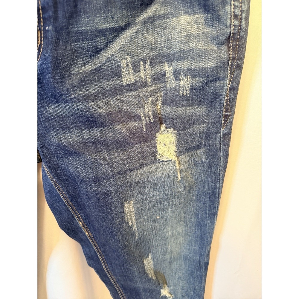 NWT Grace in LA Women's 28 Straight Leg Jeans Easy Fit Denim Stretch Distressed - Picture 5 of 15